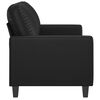 vidaXL 2-Seater Sofa Black 120 cm Faux Leather