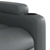 vidaXL Stand up Recliner Chair Grey Faux Leather