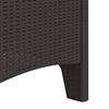 vidaXL Garden Chair 2 pcs Brown 53 x 49 x 85 cm PP