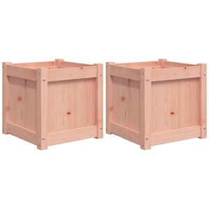 vidaXL Garden Planters 2 pcs Solid Wood Douglas