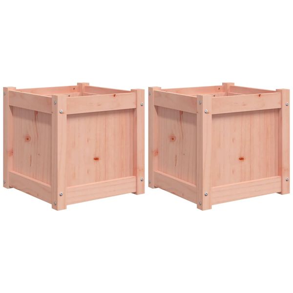 vidaXL Garden Planters 2 pcs Solid Wood Douglas