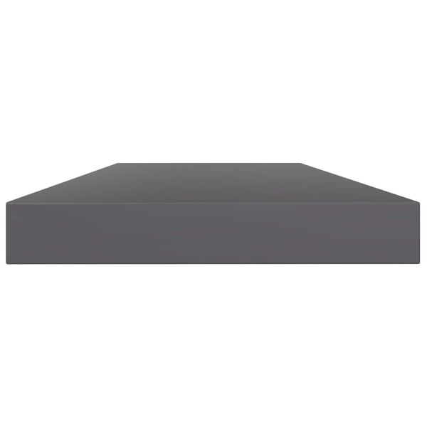 vidaXL Bookshelf Boards 4 pcs High Gloss Grey 40x10x1.5 cm Engineered Wood