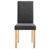 vidaXL Dining Chairs 2 pcs Dark Gray Fabric