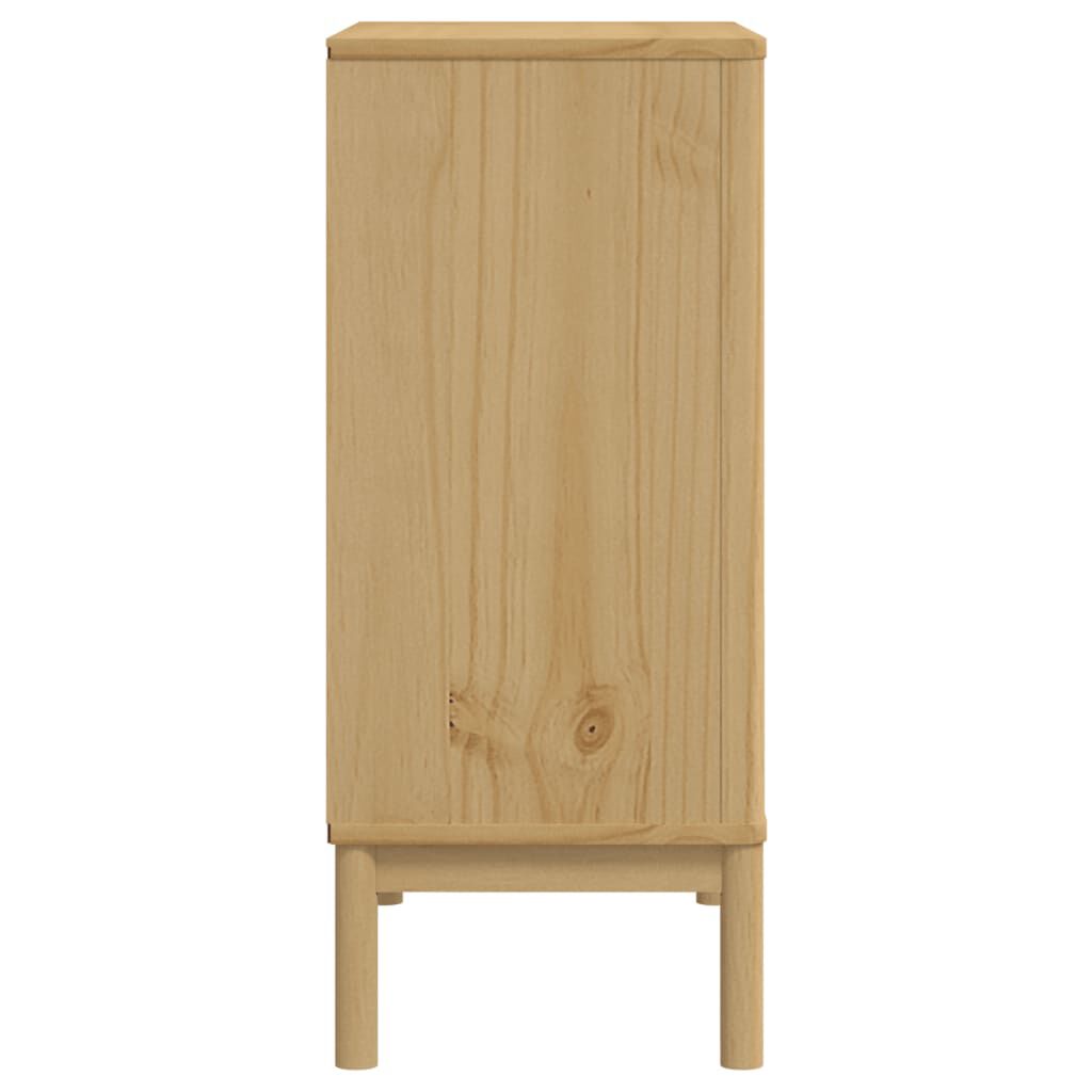 vidaXL Chest of Drawers FLORO Wax Brown Solid Wood Pine