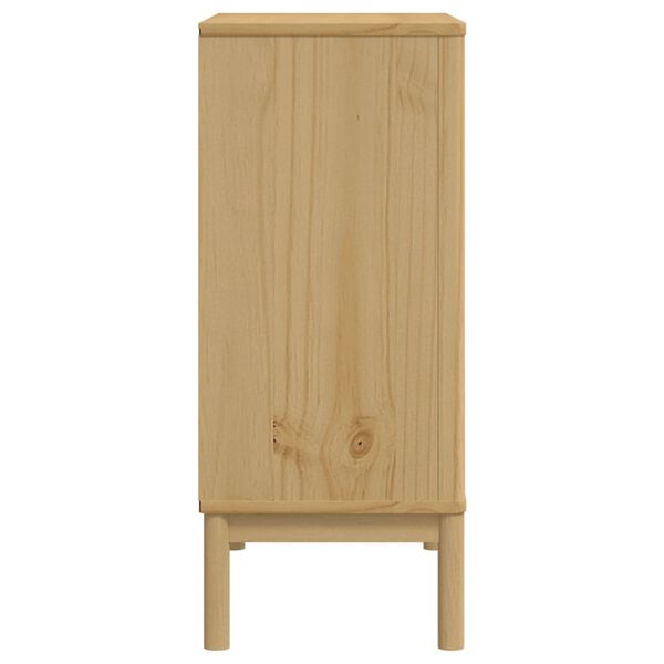 vidaXL Chest of Drawers FLORO Wax Brown Solid Wood Pine