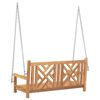 vidaXL Swing Bench Other Brown 114 x 60 x 64 cm Solid teak wood