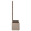 vidaXL Garden Planter with Trellis Light Brown 80x36x140 cm PP