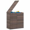 vidaXL Garden Cushion Box PE Rattan 100x49x103.5 cm Brown