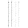 vidaXL Wall Mounted Wine Rack for 12 Bottles 2 pcs White Iron