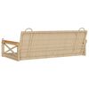 vidaXL Swing Bench Beige 109x62x40 cm Poly Rattan