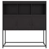 vidaXL Sideboard Black 100.5x39x107 cm Steel