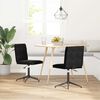 vidaXL Dining Chairs 2 pcs Black Velvet