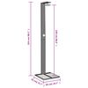 vidaXL Outdoor Shower Grey 50x55x224 cm Poly Rattan and Acacia Wood
