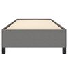 vidaXL Bed Frame without Mattress Dark Grey 100x190 cm Twin Fabric