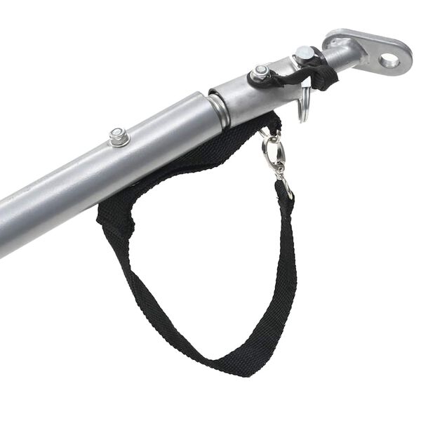 vidaXL Bike Trailer Black and Yellow 65 kg