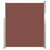 vidaXL Retractable Side Awning 120 x 300 cm Brown