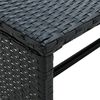 vidaXL Coffee Table Black 70x40x38 cm Poly Rattan