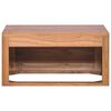 vidaXL Wall-mounted Bathroom Cabinet 60x45x30 cm Solid Teak Wood