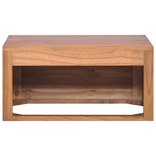 vidaXL Wall-mounted Bathroom Cabinet 60x45x30 cm Solid Teak Wood