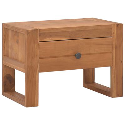 vidaXL Bedside Cabinet 50x30x35 cm Solid Teak Wood