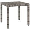 vidaXL Sun Loungers 2 pcs with Table Poly Rattan Grey