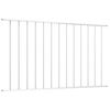 vidaXL Fence Panel Powder-coated Steel 1.63x0.75 m White