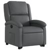 vidaXL Stand up Recliner Chair Grey Faux Leather