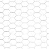 vidaXL Chicken Wire Fence Galvanised Steel 25x1.5 m Silver