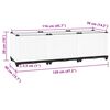 vidaXL Raised Bed 120x40x38 cm Polypropylene