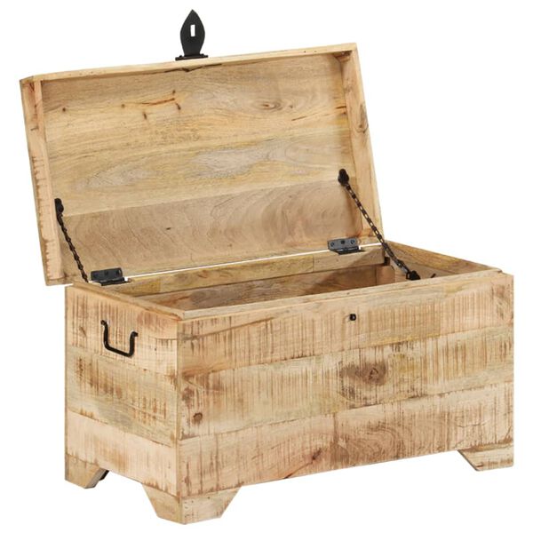 vidaXL Storage Chest Solid Rough Mango Wood