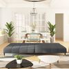 vidaXL 2-Seater Sofa Bed Dark Grey Velvet