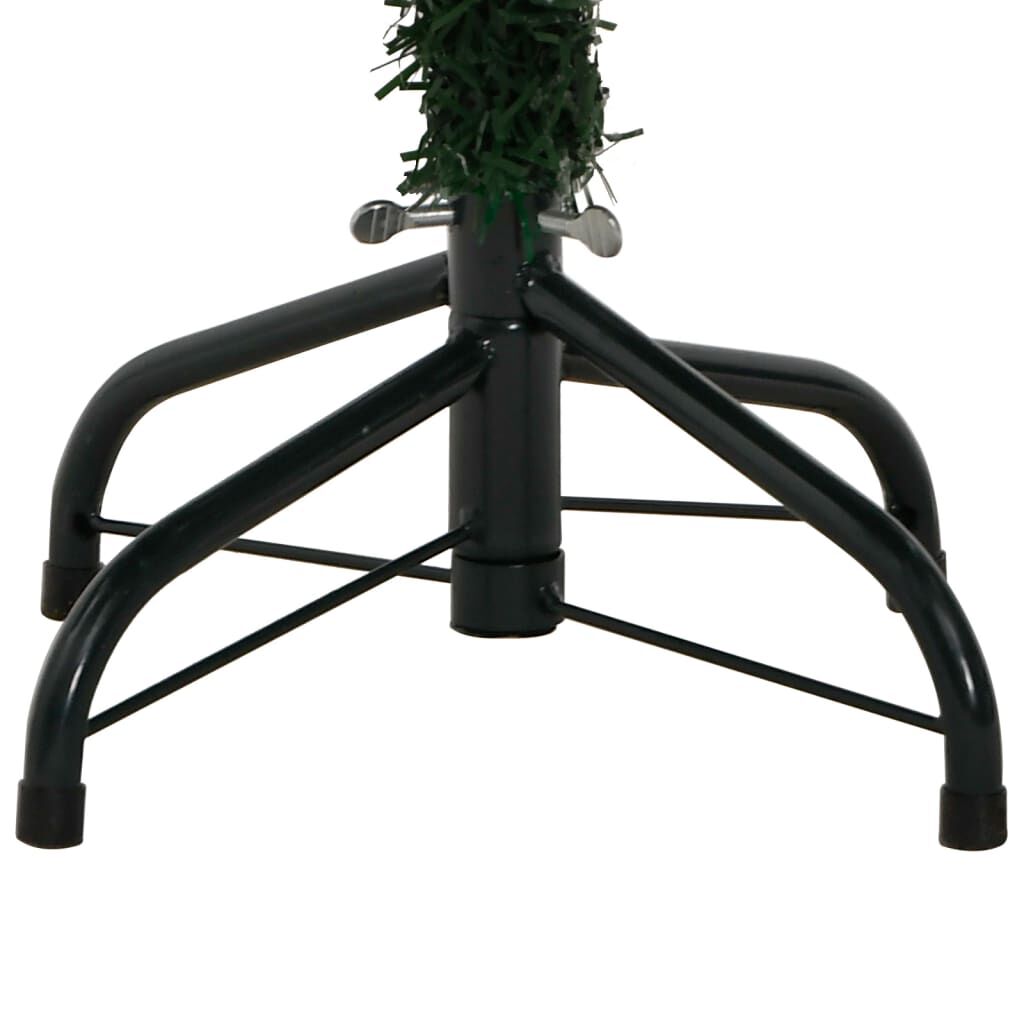 vidaXL Artificial Hinged Christmas Tree with Flocked Snow 120 cm