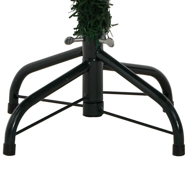 vidaXL Artificial Hinged Christmas Tree with Flocked Snow 120 cm