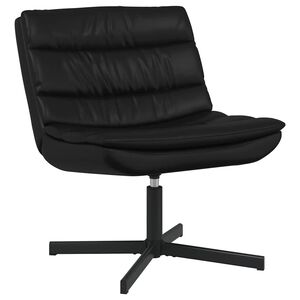 vidaXL Swivel Chair Black 63 x 75 x 76 cm PU