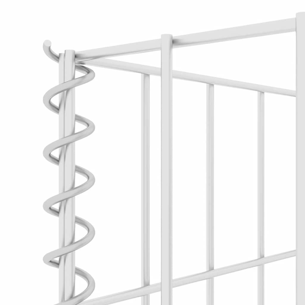 vidaXL H-Shaped Gabion Planter Steel Wire 260x40x80 cm