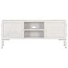 vidaXL TV Cabinet White 115x30x46 cm Solid Mango Wood