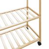 vidaXL Clothes Rack with Shelves and Wheels 110x40x180 cm Bamboo