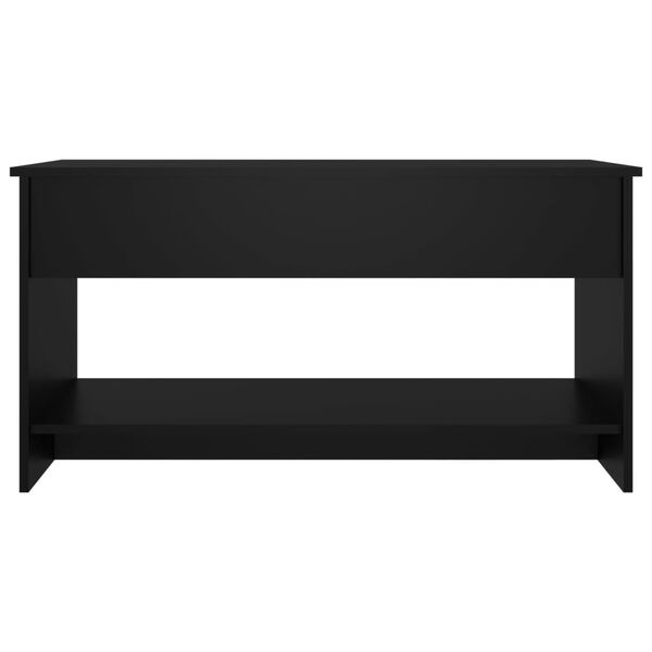 vidaXL Coffee Table Black 102x50x52.5 cm Engineered Wood