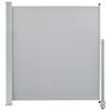 vidaXL Patio Retractable Side Awning 140 x 300 cm Grey