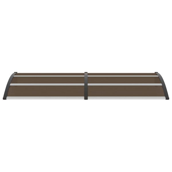 vidaXL Door Canopy Black 240x100 cm PC