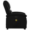 vidaXL Stand up Massage Recliner Chair Black Faux Leather