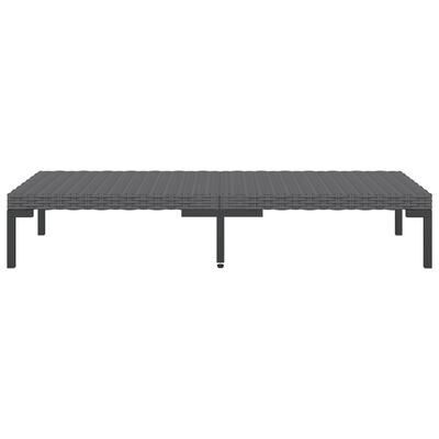 vidaXL 12 Piece Garden Lounge Set with Cushions Poly Rattan Dark Grey