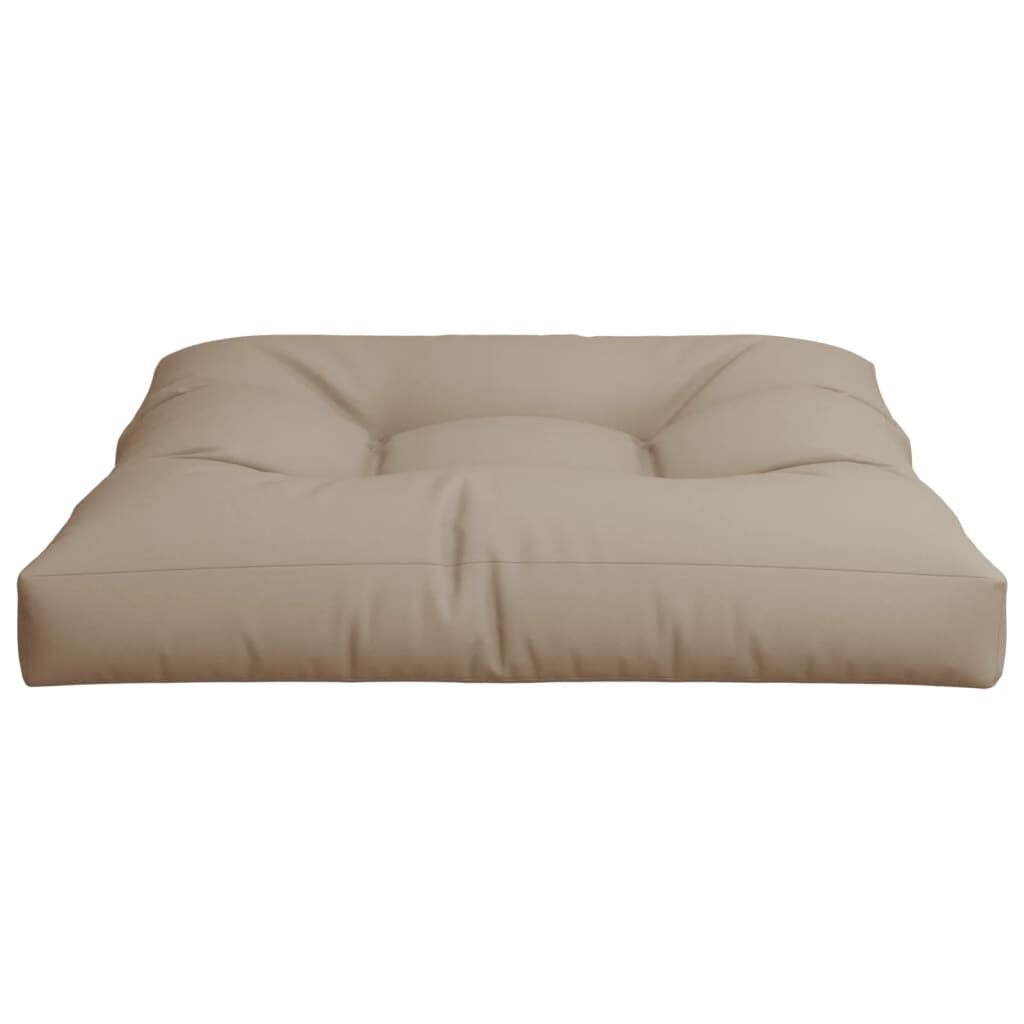 vidaXL Pallet Cushion Taupe 80x80x12 cm Fabric