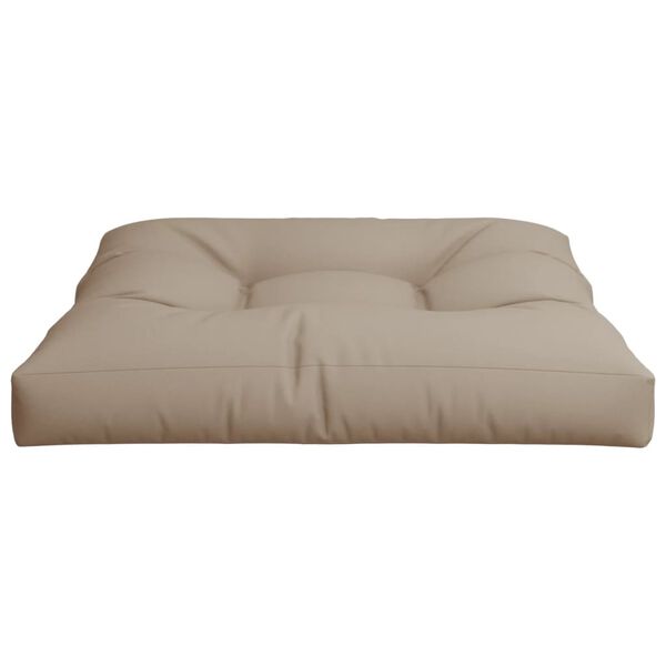 vidaXL Pallet Cushion Taupe 80x80x12 cm Fabric