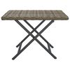 vidaXL Folding Table Grey 45x35x32 cm Poly Rattan