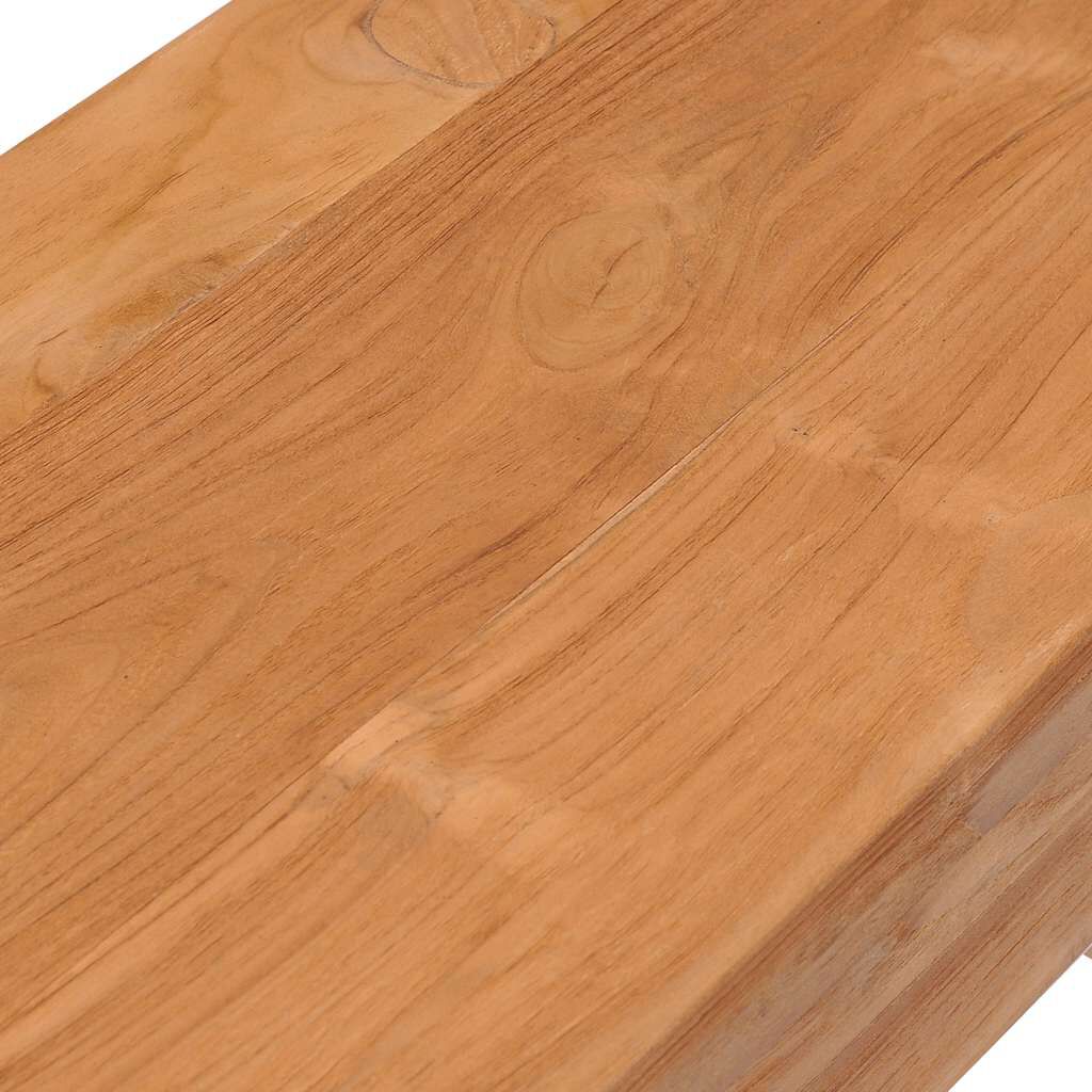 vidaXL Console Table 110x35x75 cm Solid Teak Wood