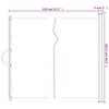 vidaXL Retractable Pet Gate Black 102.5x125 cm