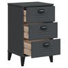 vidaXL Bedside Cabinet VIKEN Anthracite Grey Engineered Wood