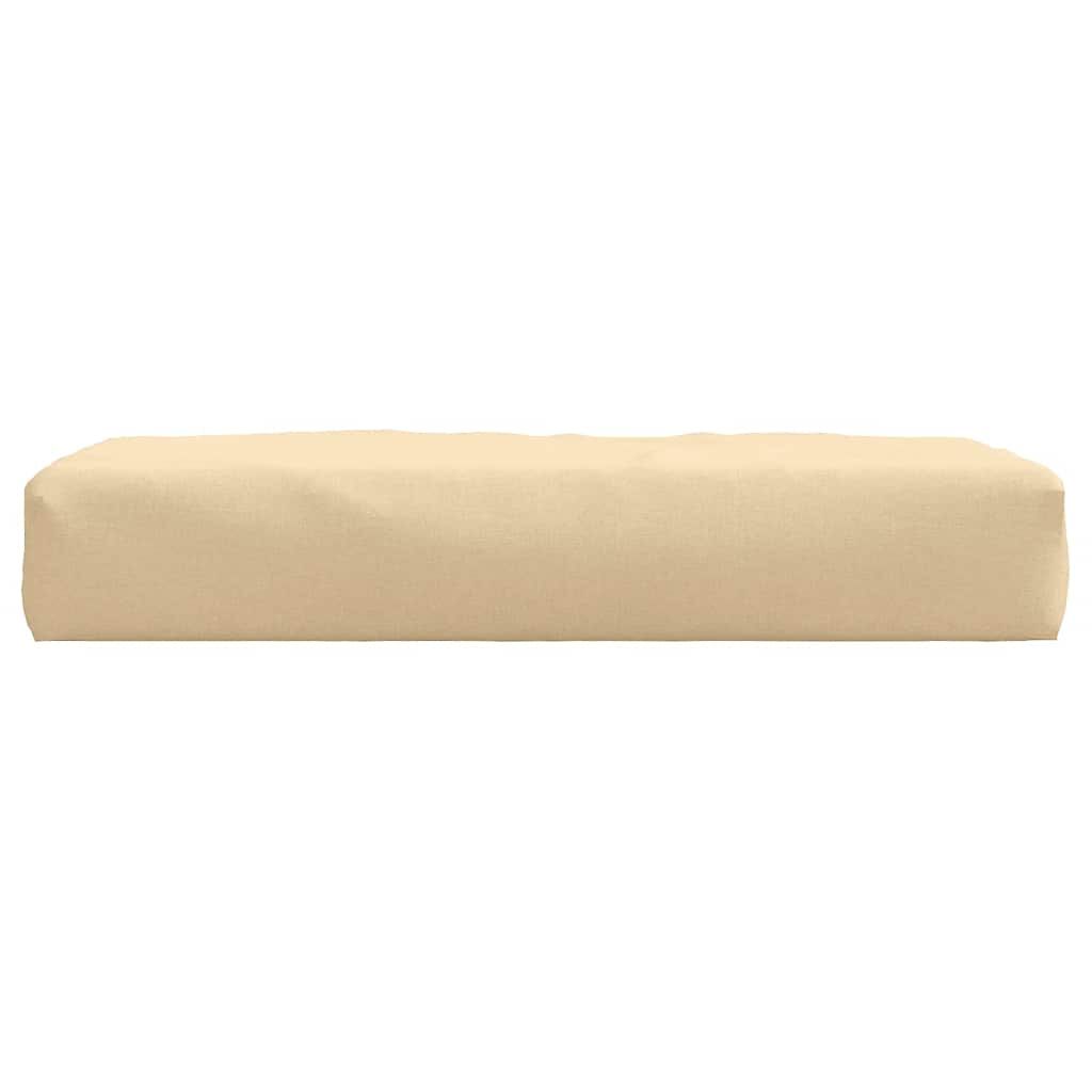 vidaXL Pallet Cushion Melange Beige 60x60x9.5 cm Fabric
