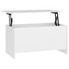 vidaXL Coffee Table | White | Engineered wood | Medium